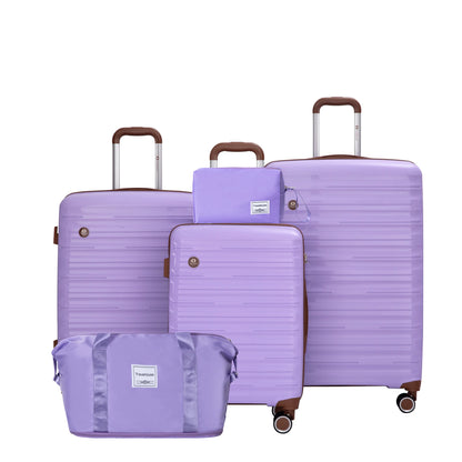 5-Piece Hardshell Luggage Set with Spinner Wheels & TSA Locks