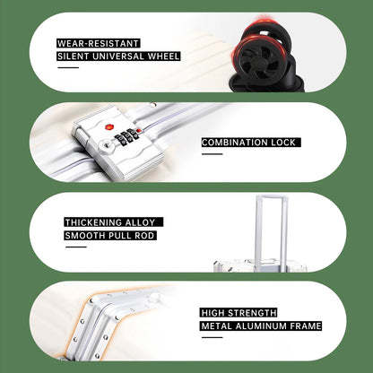 Aluminum Carry-On Luggage – Lightweight, TSA Lock, Spinner Wheels - The Dock Drop