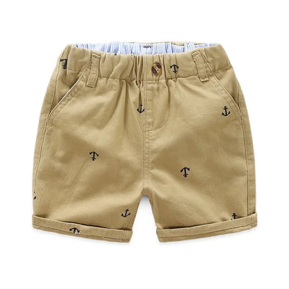 Toddler Cotton Anchor Shorts – Soft, Lightweight Summer Wear