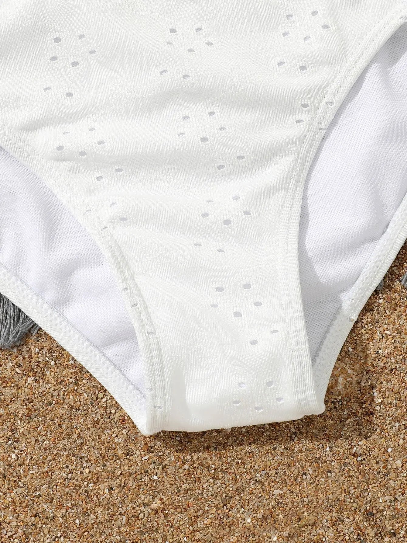 White 3-Piece Halter Girls’ Swim Set
