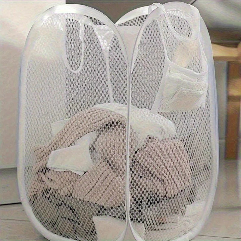 Collapsible Mesh Laundry Hamper – Cruise Cabin Essential