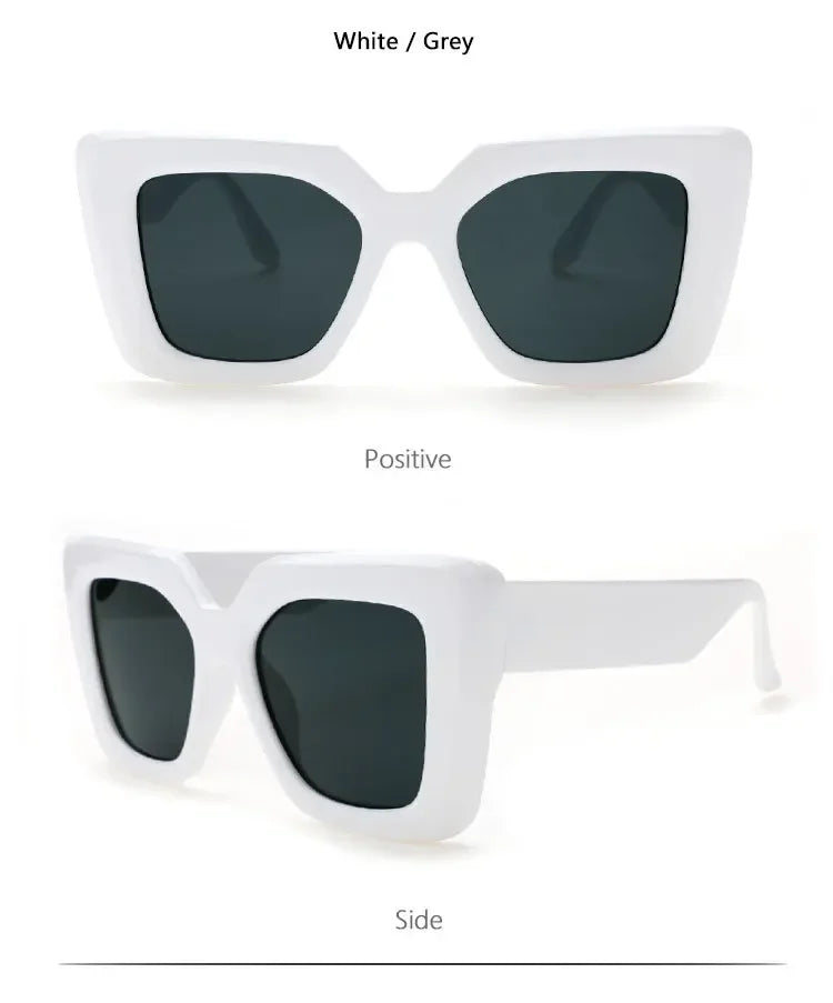 Oversized Square Sunglasses – UV400 Protection