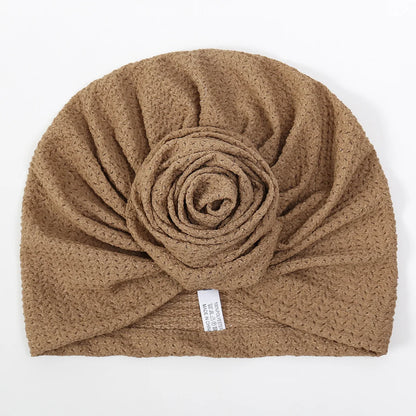 Women’s Soft Stretch Turban Head Wrap – Flower Knot, Slip-On - The Dock Drop