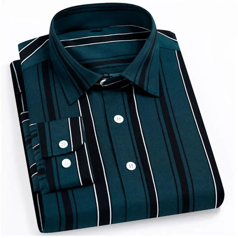 Men’s Long Sleeve Pattern Dress Shirt – Smart Casual