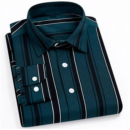 Men’s Long Sleeve Pattern Dress Shirt – Smart Casual