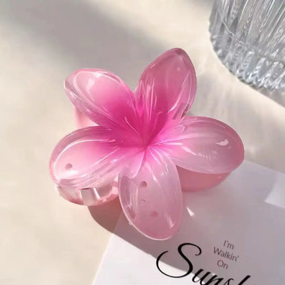 Tropical Flower Hair Claw Clip – Gradient Color