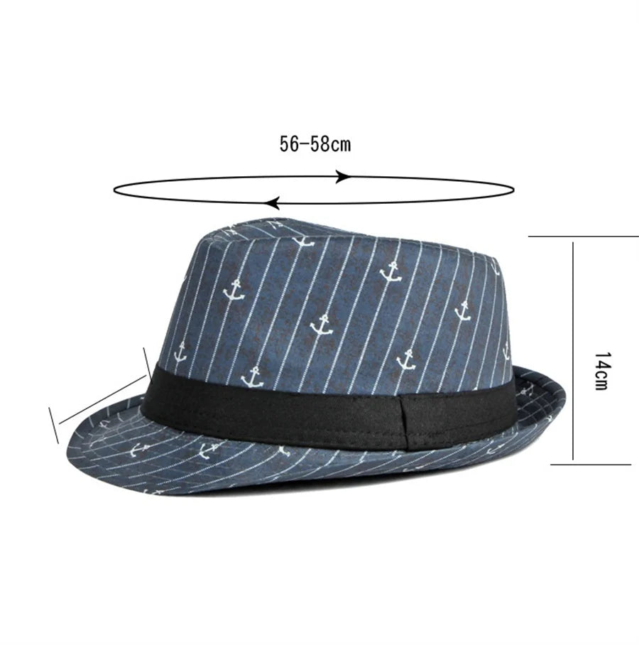 Classic Fedora Hat | Nautical & Travel-Ready Style