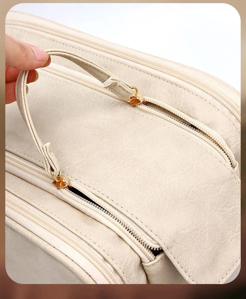 Large Travel Makeup Organizer Bag – Double Zipper Storage