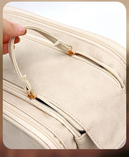 Large Travel Makeup Organizer Bag – Double Zipper Storage