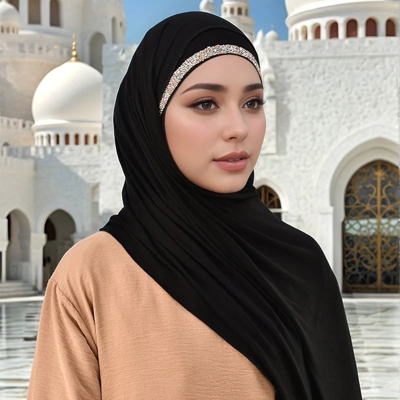 Women’s Lightweight Jersey Hijab Scarf – Breathable, Soft Stretch - The Dock Drop