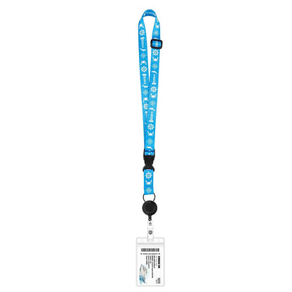 Nautical Print Retractable Cruise Lanyard – Waterproof ID Card Holder