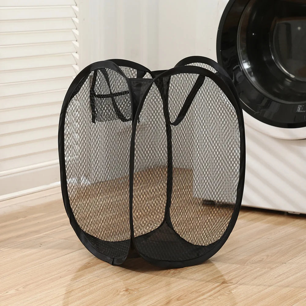 Collapsible Mesh Laundry Hamper – Cruise Cabin Essential