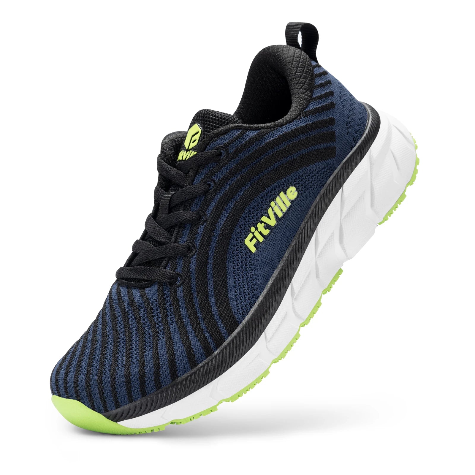 Women's Wide Fit Walking Sneakers – Breathable Lightweight Comfort Shoes – Purple – 40