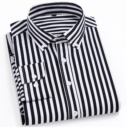 Men’s Long Sleeve Pattern Dress Shirt – Smart Casual