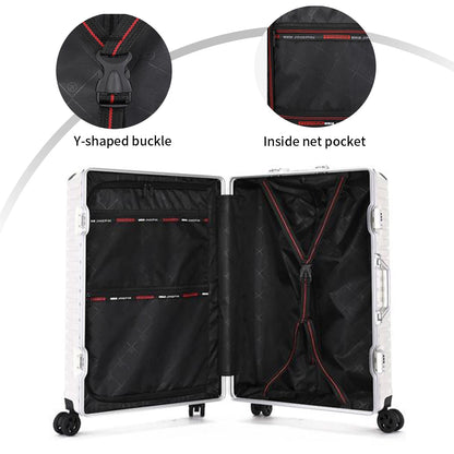 Aluminum Carry-On Luggage – Lightweight, TSA Lock, Spinner Wheels - The Dock Drop