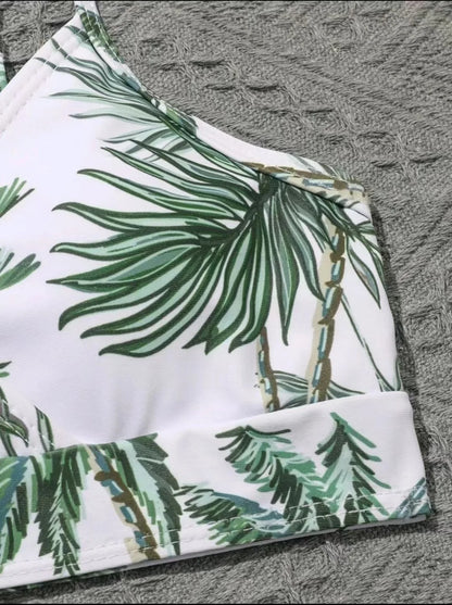 Kids Palm Print 3-Piece Swim Set