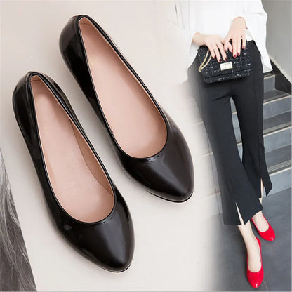 Women’s Classic Heeled Pumps – Slip-On, Office to Evening