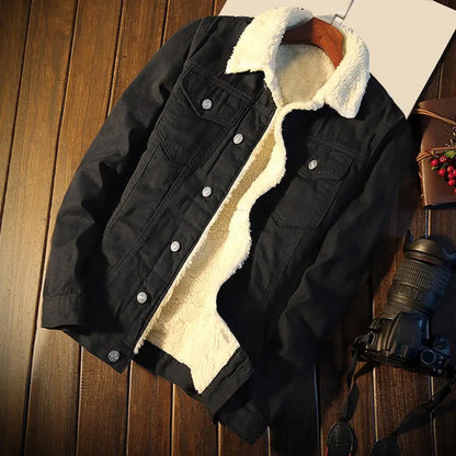 Men’s Sherpa-Lined Denim Jacket
