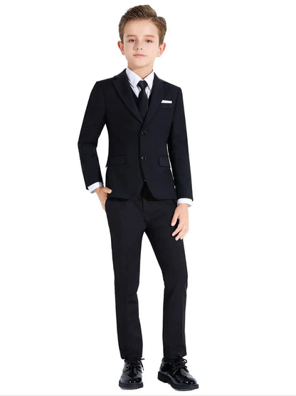 Boys’ 5-Piece Slim Fit Formal Suit – Complete Dresswear Set