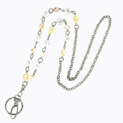 Beaded ID Lanyard Necklace – 36" Cruise Badge Holder