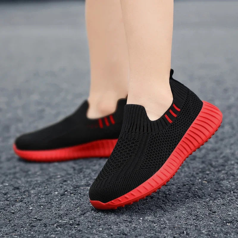 Kids’ Breathable Mesh Slip-on Sneakers