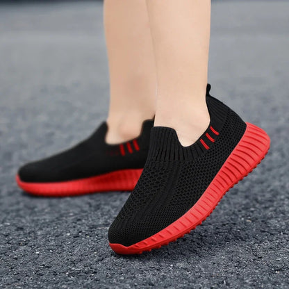 Kids’ Breathable Mesh Slip-on Sneakers
