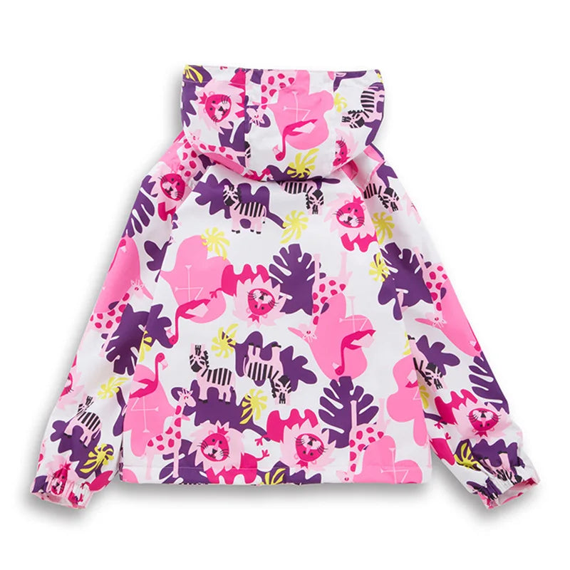 Girls' Polar Fleece Hooded Winter Jacket