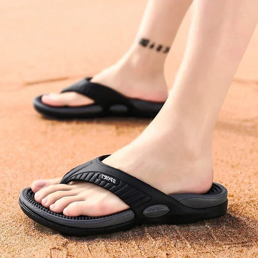 Men’s Massage Flip Flops – Lightweight Breathable Beach Sandals