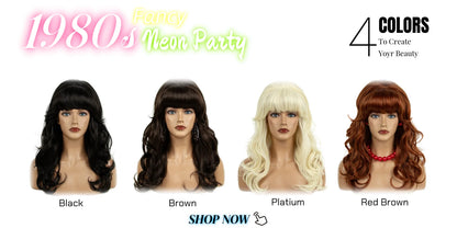 Women’s 70s Feathered Blonde Wig – Farrah Fawcett Style Disco Hair