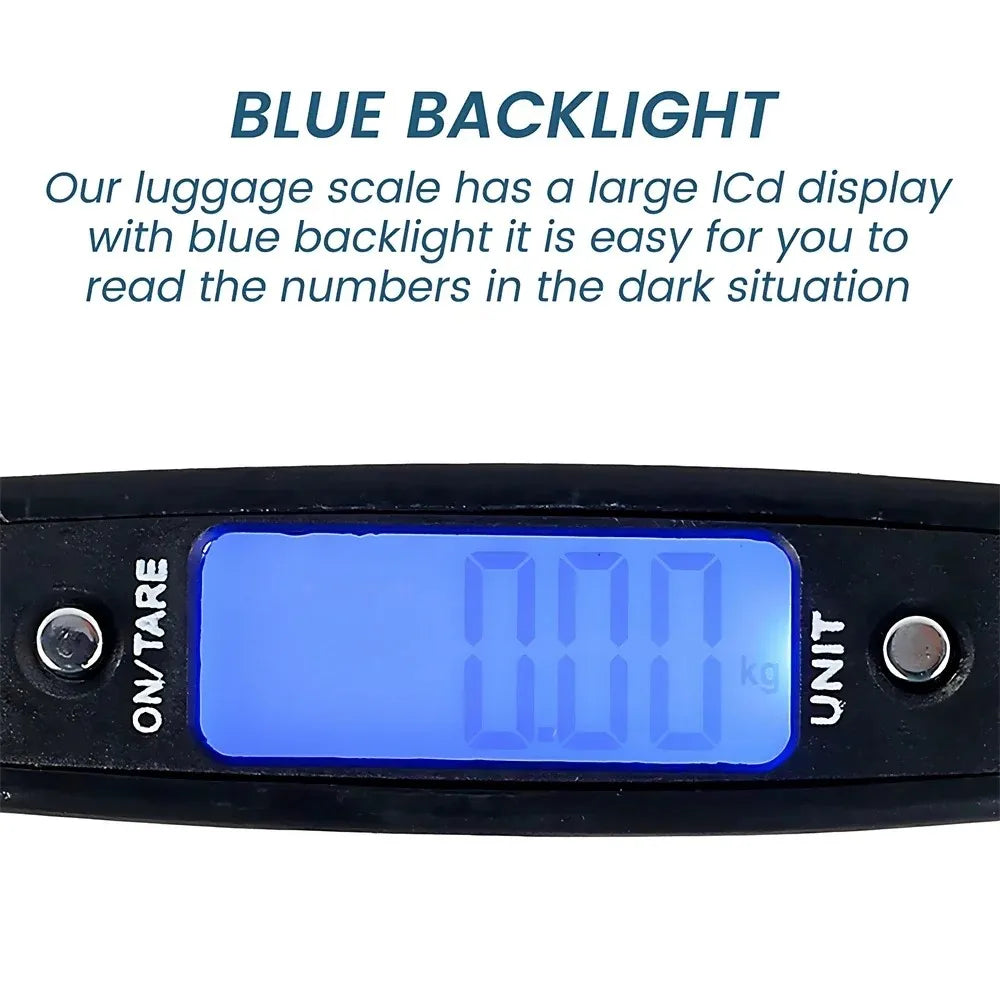 Digital Luggage Scale – 110 lb Portable Travel Weight Checker