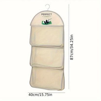 Three-Tier Hanging Mesh Travel Organizer – Space-Saving Storage