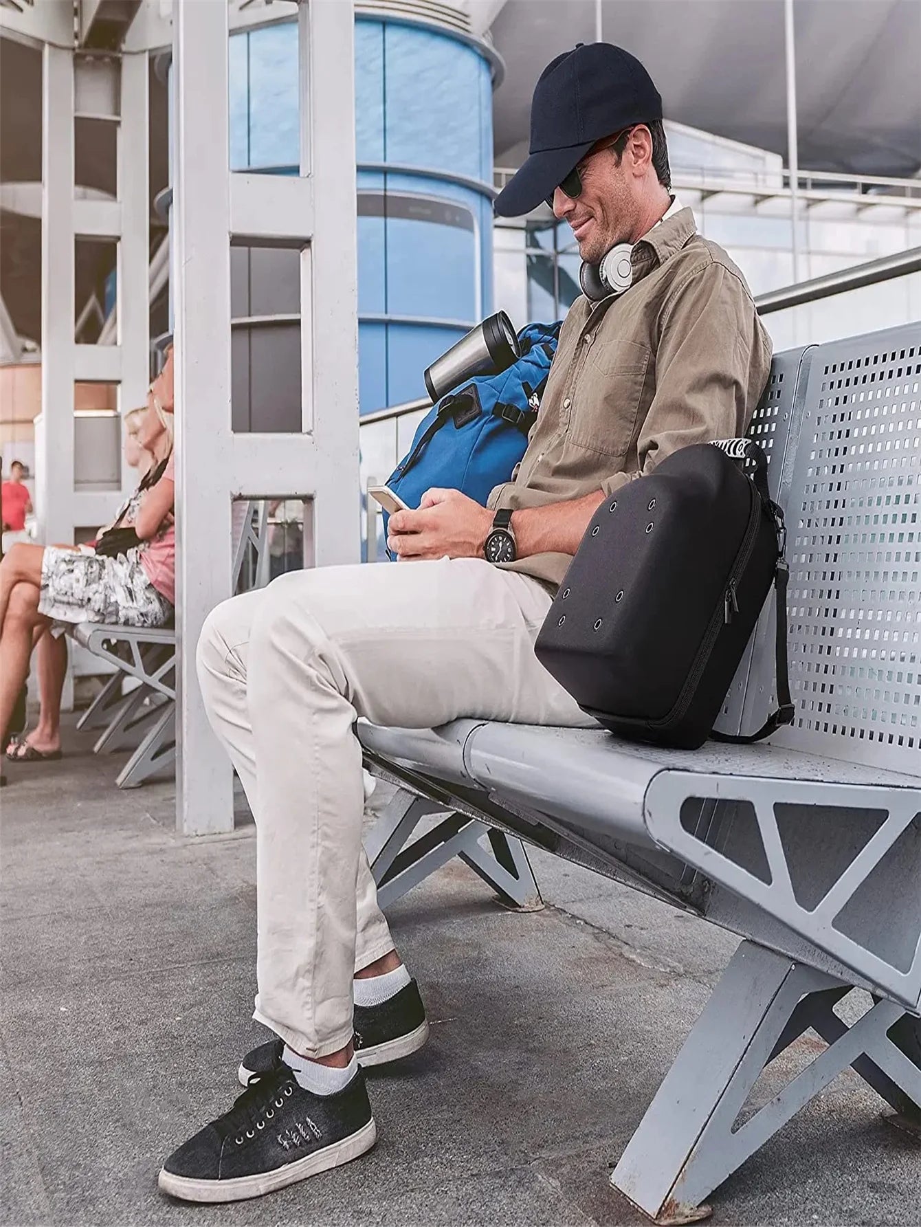 Hard Shell Hat Carrier Case – Travel Cap Storage Box for Men