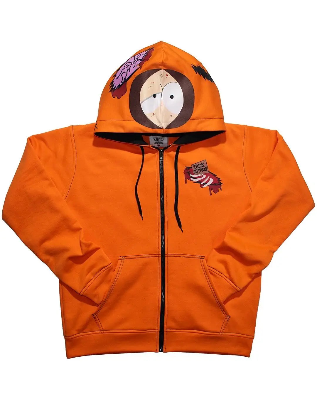 Teens Graphic Zip Hoodie – Streetwear Style – 10 – M