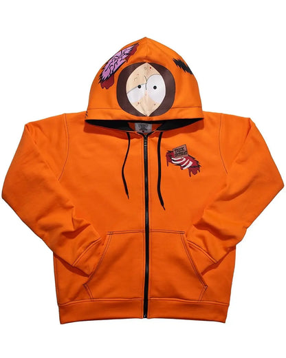 Teens Graphic Zip Hoodie – Streetwear Style – 10 – M