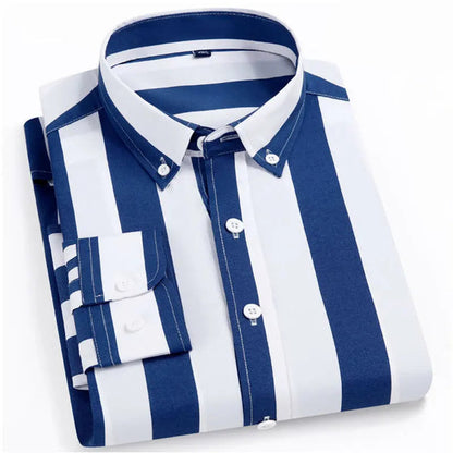 Men’s Long Sleeve Pattern Dress Shirt – Smart Casual