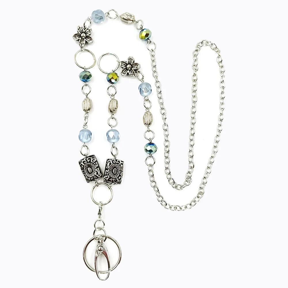 Beaded ID Lanyard Necklace – 36" Cruise Badge Holder