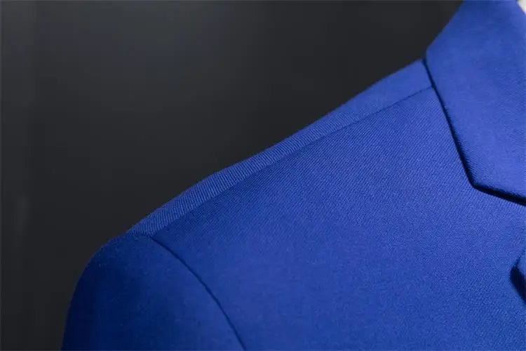 Men’s & Teens Solid Color Single-Button Blazer – Formal & Semi-Formal