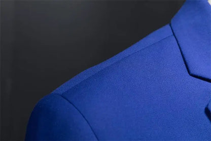 Men’s & Teens Solid Color Single-Button Blazer – Formal & Semi-Formal
