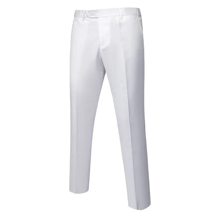 Solid Formal Tailored Suit Trousers