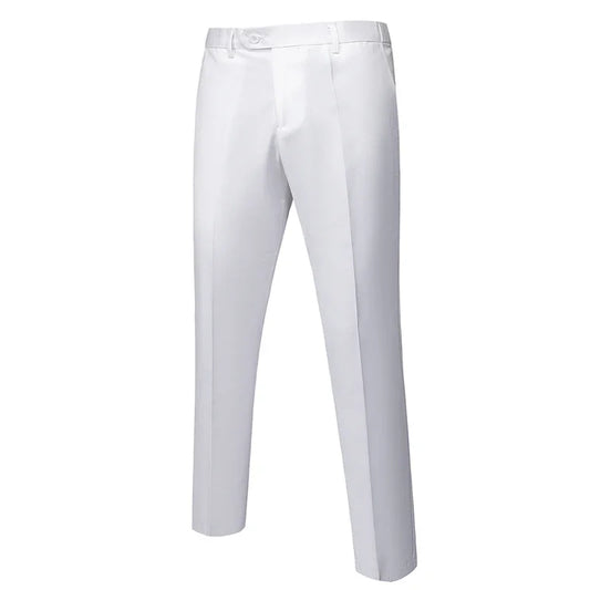 Solid Formal Tailored Suit Trousers
