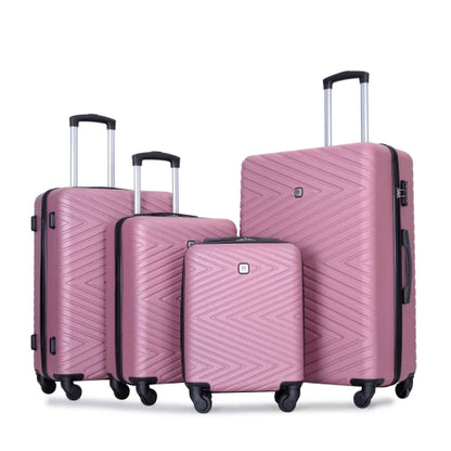 4-Piece Hardshell Spinner Luggage Set with TSA Locks
