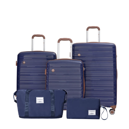 5-Piece Hardshell Luggage Set with Spinner Wheels & TSA Locks