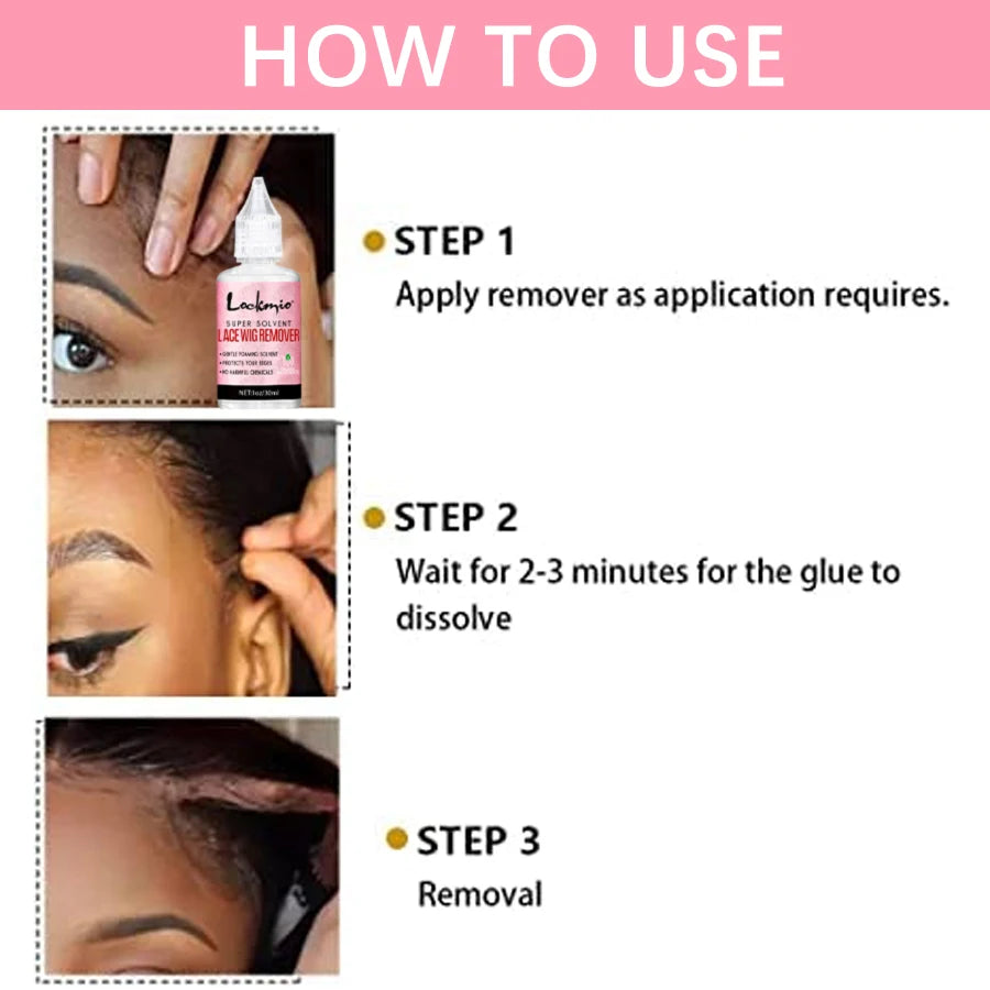 Lace Wig Adhesive Kit – Waterproof Glue, Remover & Wig Tools Set