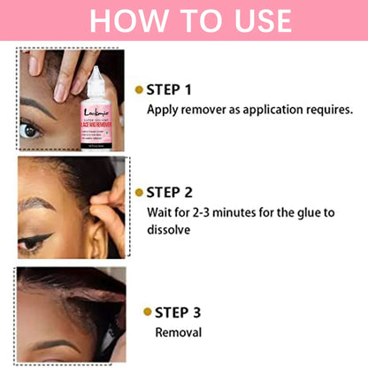 Lace Wig Adhesive Kit – Waterproof Glue, Remover & Wig Tools Set