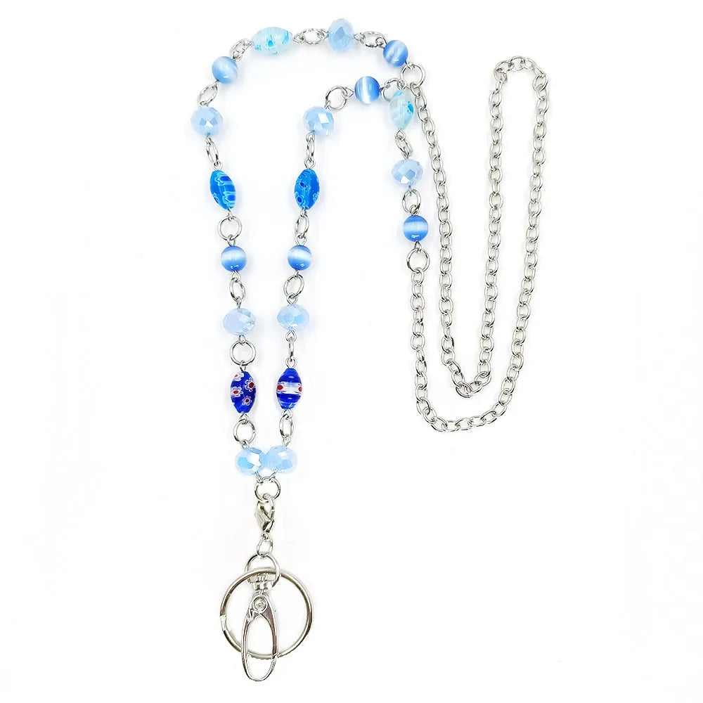 Beaded ID Lanyard Necklace – 36" Cruise Badge Holder