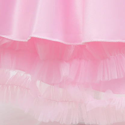 Girls’ Square-Neck Party Dress