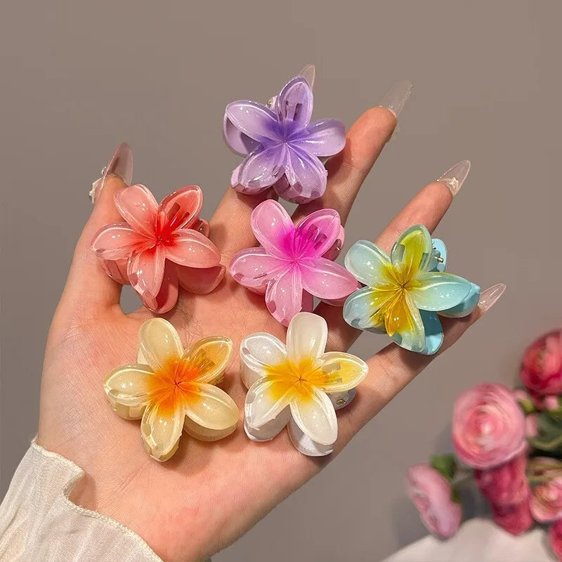 3-Piece Tropical Flower Hair Claw Clip Set