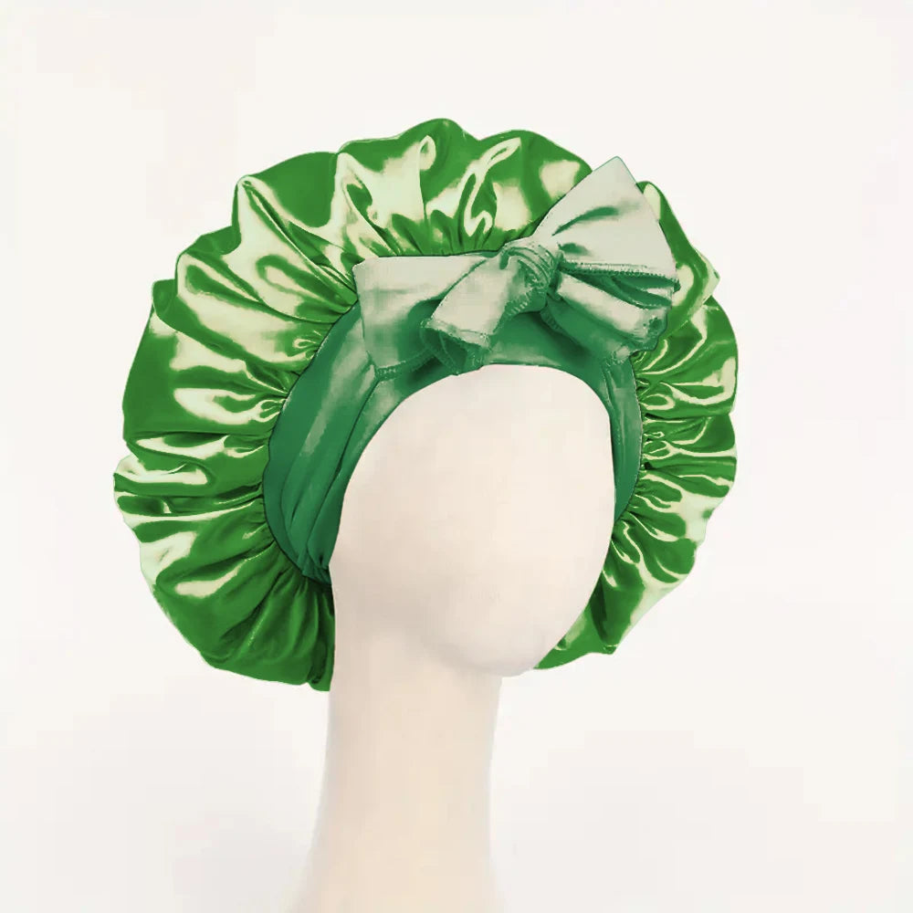 Women’s Adjustable Satin Sleep Bonnet – Tie Band
