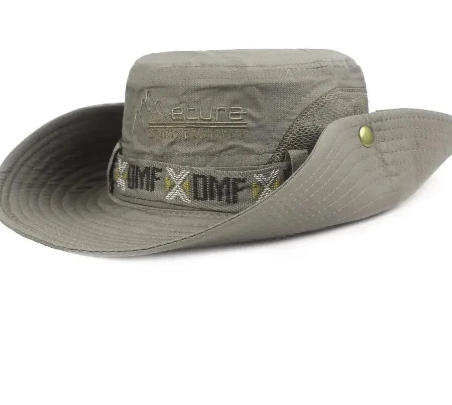 Men’s Wide-Brim Sun Hat with Mesh Vent – Cruise & Shore Ready