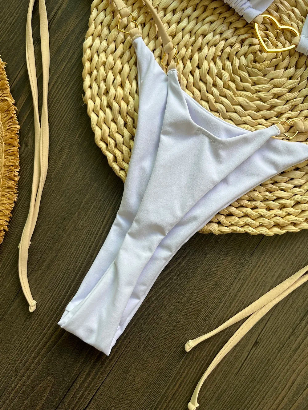 Halter Solid Triangle Bikini Set